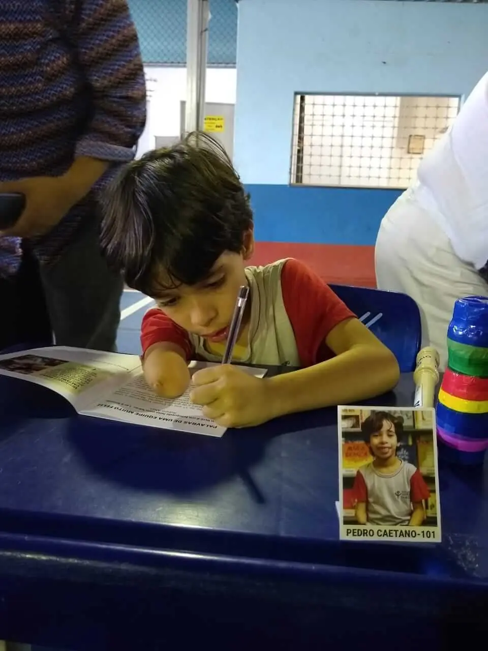 Pedro de 7 anos.
