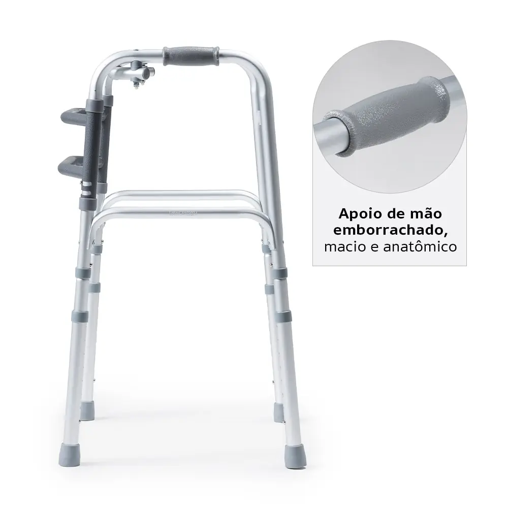 Andador de Alumínio Fixo Móvel e Articulado 3 em 1 D10 Dellamed, da Dellamed, foto 4