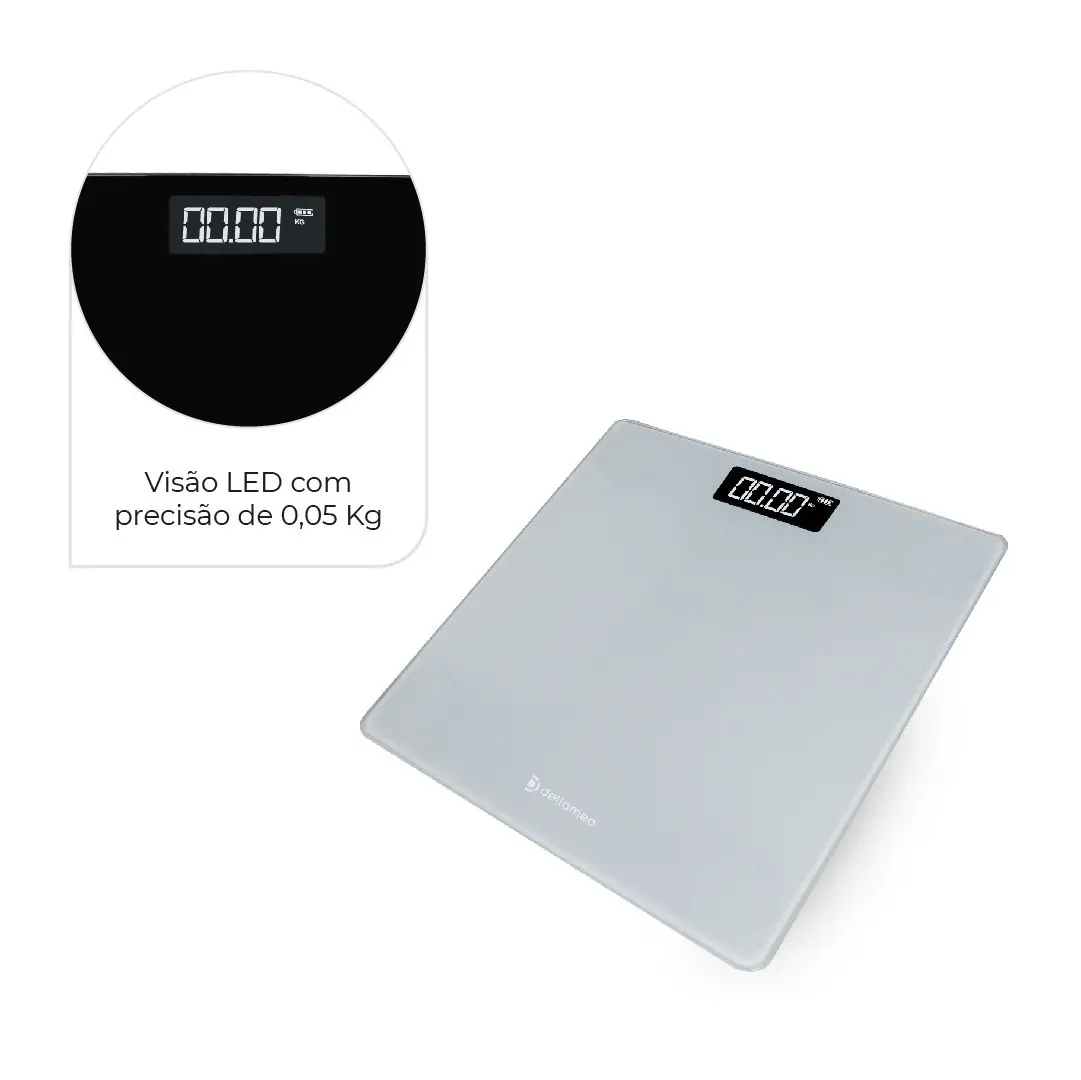 Balança Digital Smart Corporal Tela em LED até 180 Kg Dellamed, da Dellamed, foto 2