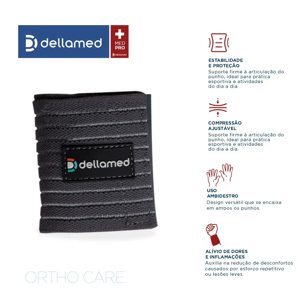 Bandagem Elástica de Punho Ortho Care Dellamed, da Dellamed, foto 2