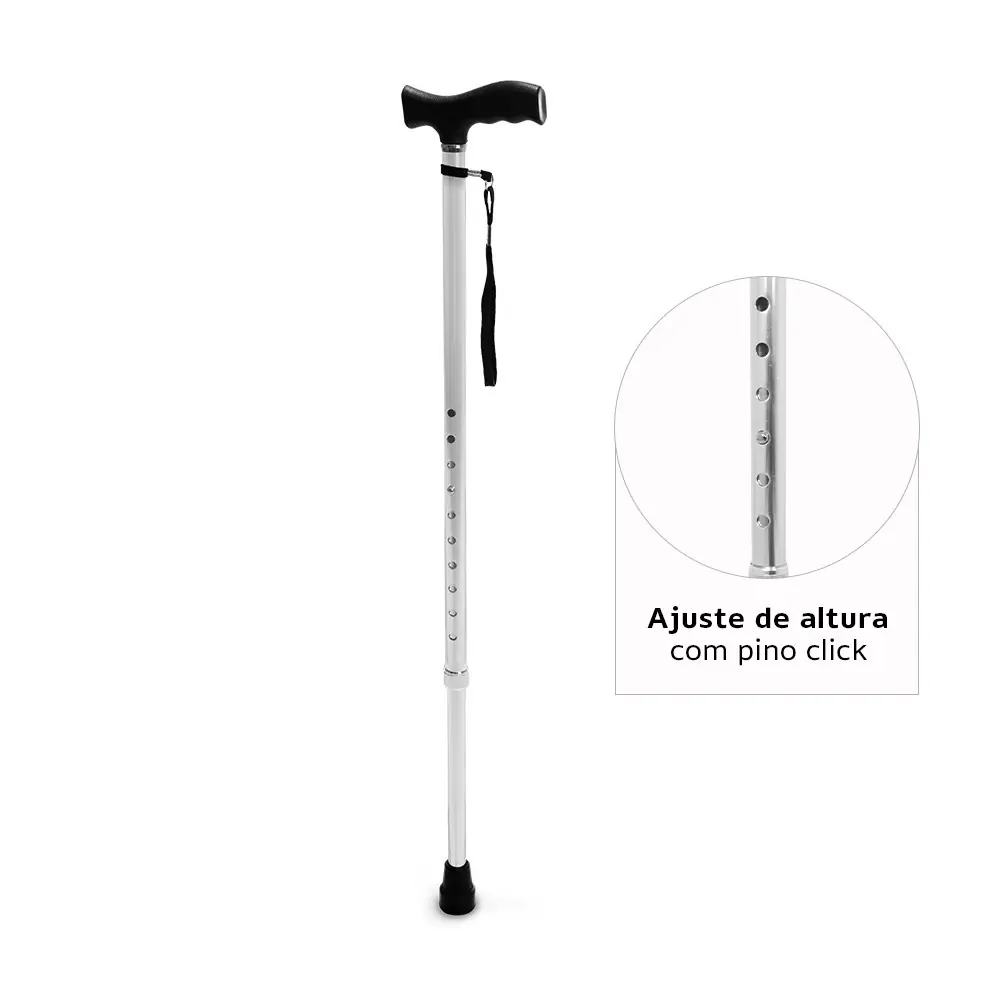 Bengala T Bastão com Altura Regulável até 90 Kg D8 Dellamed, da Dellamed, foto 5