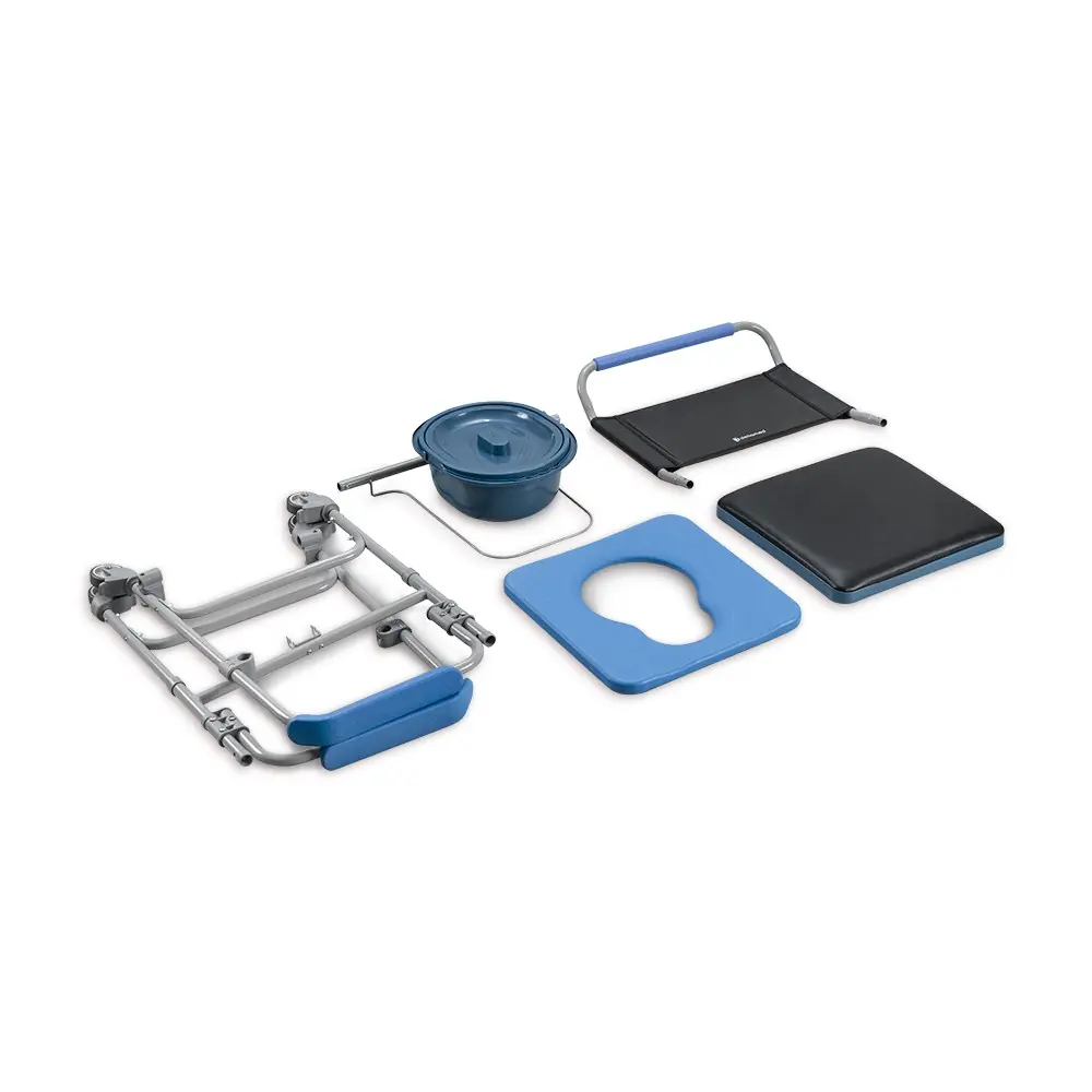 Cadeira de Banho Higiênica Desmontável D50 Dellamed, até 150 Kg, Assento 43 cm, da Dellamed, foto 3