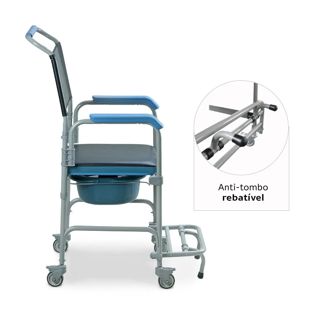Cadeira de Banho Higiênica Desmontável D50 Dellamed, até 150 Kg, Assento 43 cm, da Dellamed, foto 6