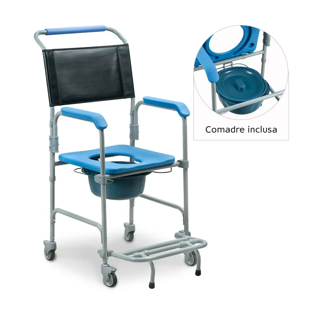 Cadeira de Banho Higiênica Desmontável D50 Dellamed, até 150 Kg, Assento 43 cm, da Dellamed, foto 8