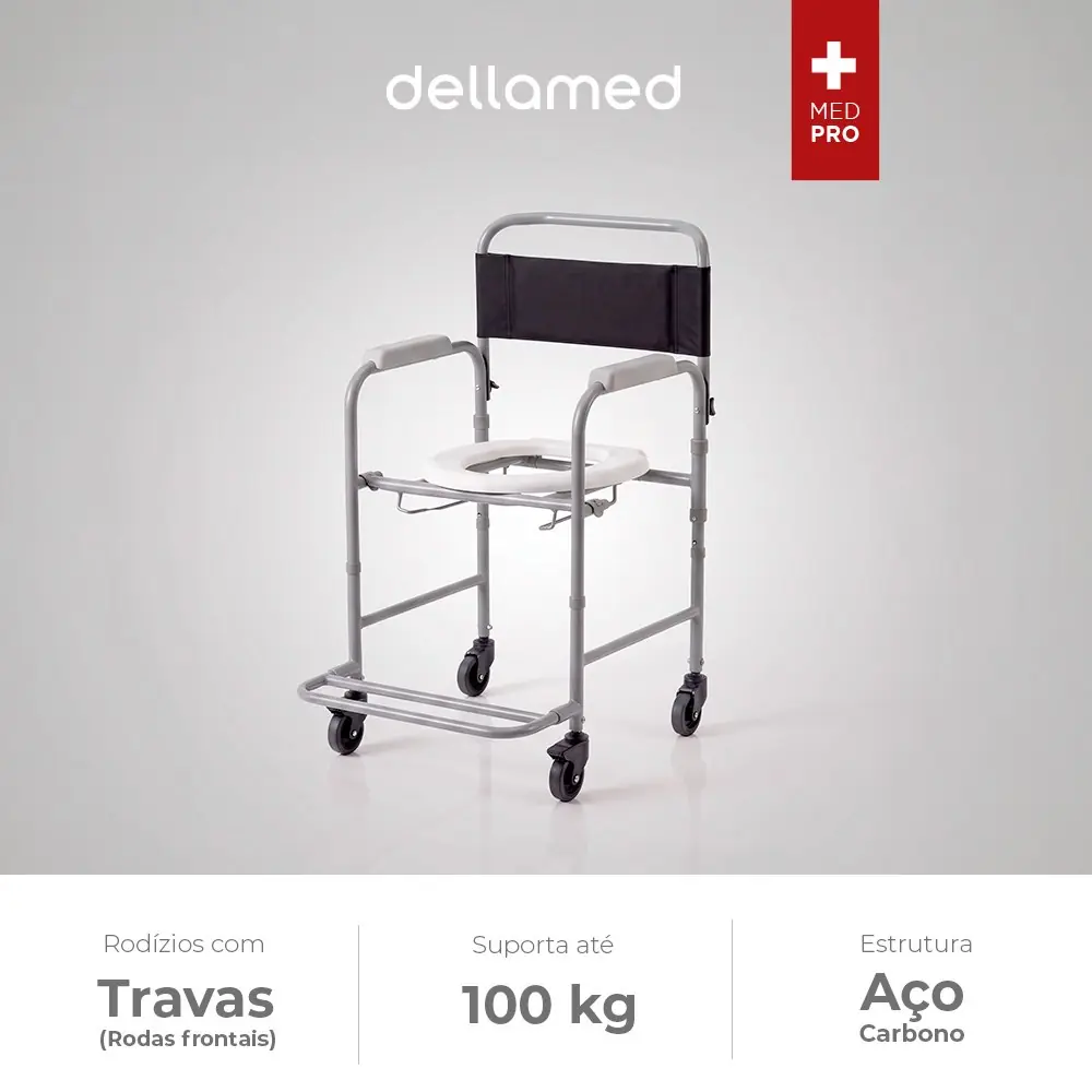 Cadeira de Banho Higiênica Dobrável até 100 Kg D30 Dellamed, da Dellamed, foto 2