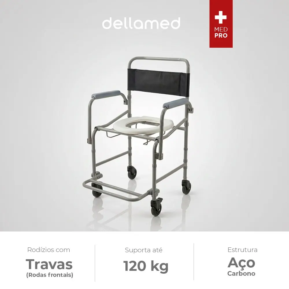 Cadeira de Banho Higiênica Dobrável e Desmontável D40 Dellamed, até 120 Kg, da Dellamed, foto 2