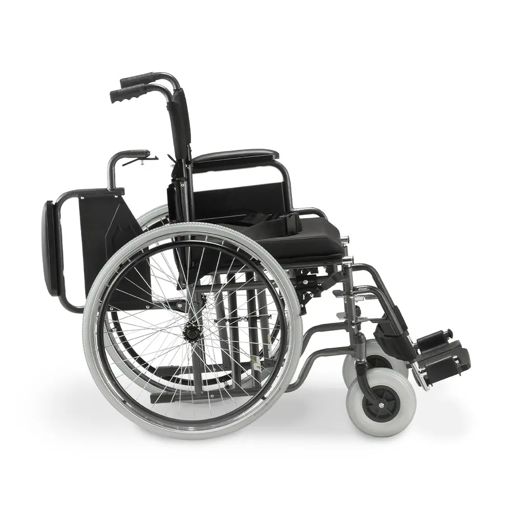 Cadeira de Rodas Aço Dobrável D400 Dellamed, até 120 Kg, da Dellamed, foto 4