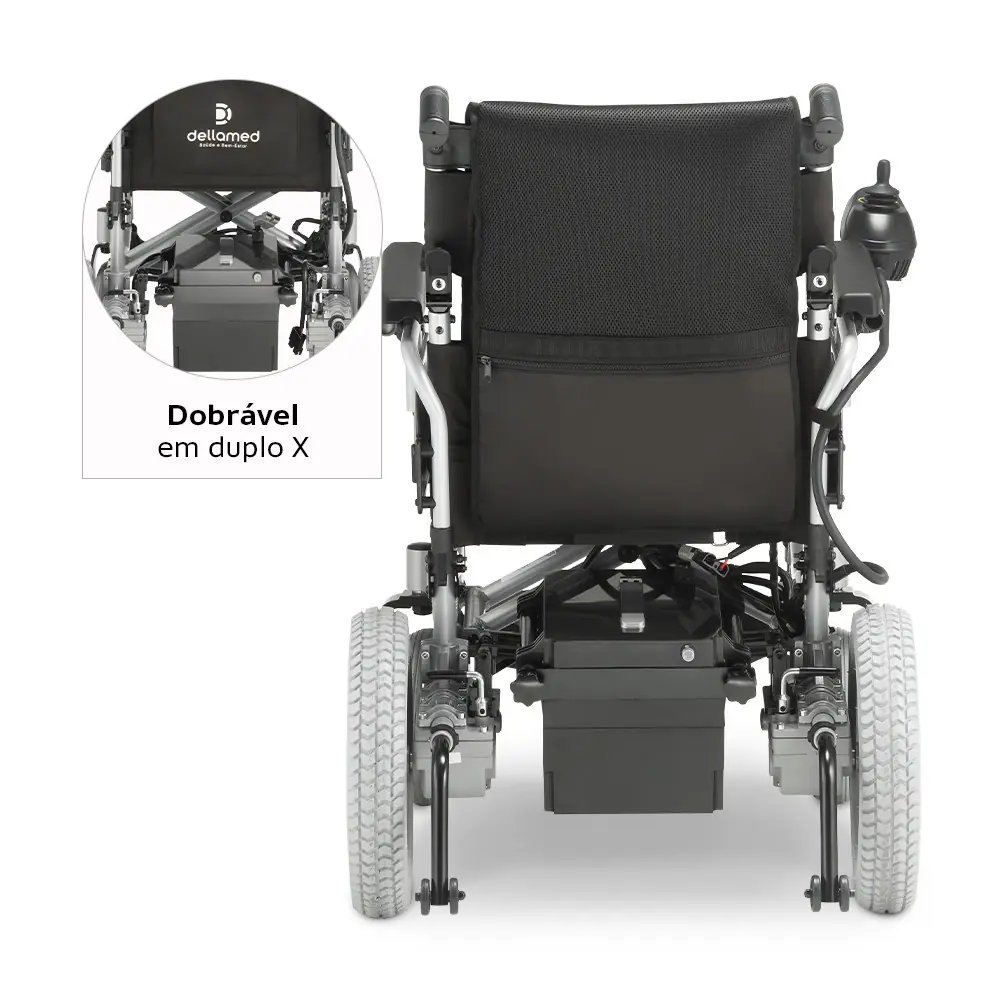 Cadeira de Rodas Motorizada D1000 até 135 Kg Dellamed, da Dellamed, foto 6