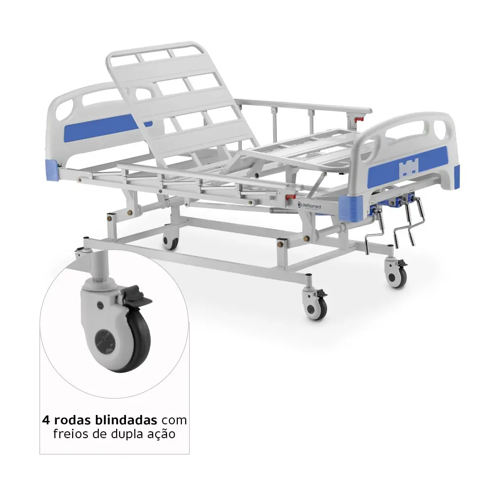 Cama Hospitalar DX3 com 3 Movimentos até 200 Kg Dellamed, da Dellamed, foto 7