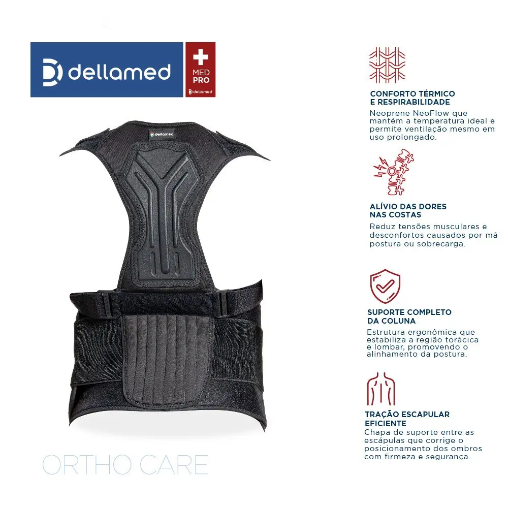 Corretor Postural Ergonômico Ortho Care Dellamed, da Dellamed, foto 2