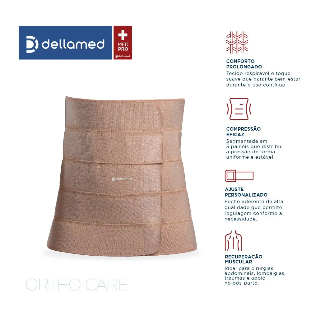 Faixa Abdominal 5 Painéis Ortho Care Dellamed, da Dellamed, foto 2