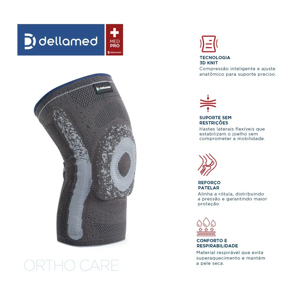 Joelheira Knit com Tecnologia NeoFlow Dellamed, da Dellamed, foto 2