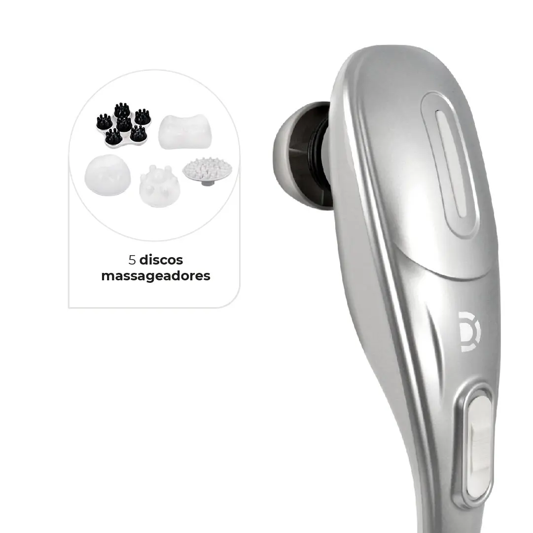 Massageador Corporal Hammer com 5 Discos Massageadores Dellamed, da Dellamed, foto 2