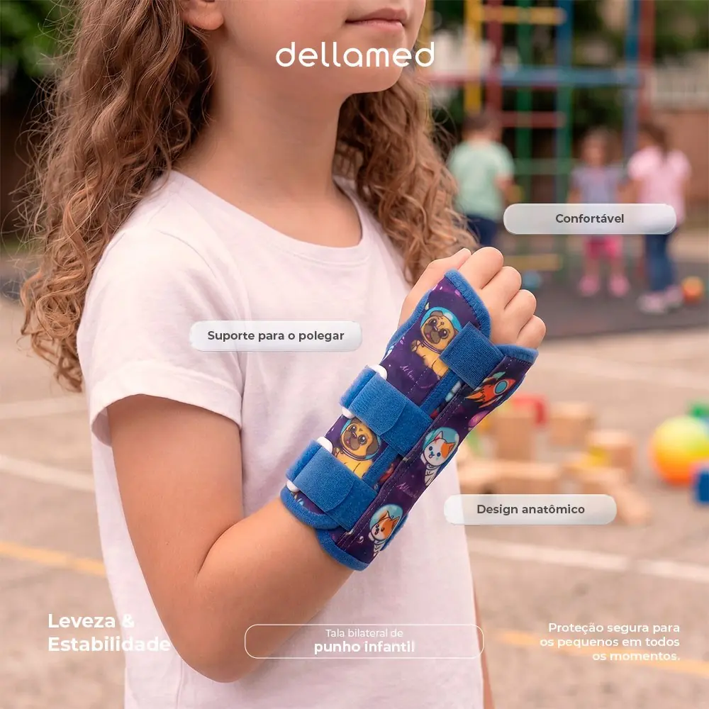 Tala Bilateral de Punho Infantil Dellamed, da Dellamed, foto 6