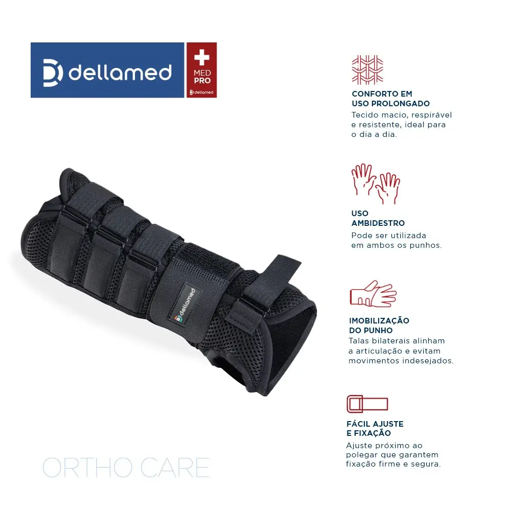 Tala Bilateral de Punho Ortho Care Dellamed, da Dellamed, foto 2
