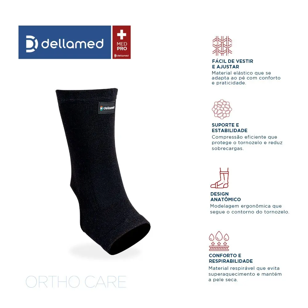 Tornozeleira Elástica Ortho Care Dellamed, da Dellamed, foto 2