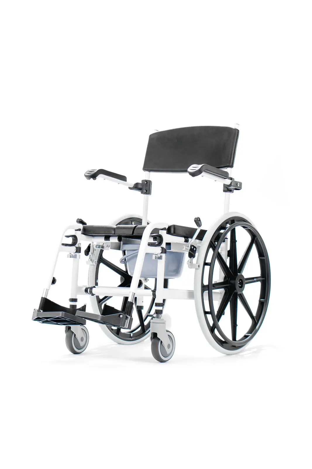 Cadeira de Banho e Higiene em Alumínio com Rodas Grandes Evo by Mobility, da Mobility Brasil, foto 4
