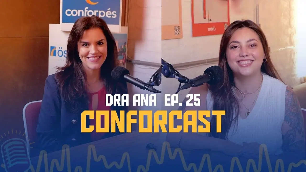Capa do Conforcast com a advogada Ana Diniz